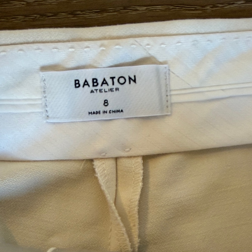 Aritzia Babaton Cream Jogger Pants Size: 8 - Picture 2 of 12